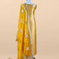 Yellow Designer Pure Brocade Silk Kurta and Organza Dupatta