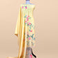 Pastel Yellow Pure Mulmul Suit Fabric With Appliqué Work