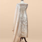 Bridesmaid Edit Brocade Varanasi Tissue Silk Suit Fabric With Handwork