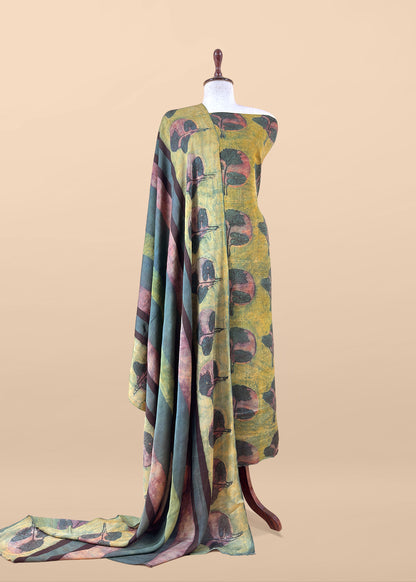 Peach Nashpal Ajrakh Suits in Purest Modal by Tussar Fabric