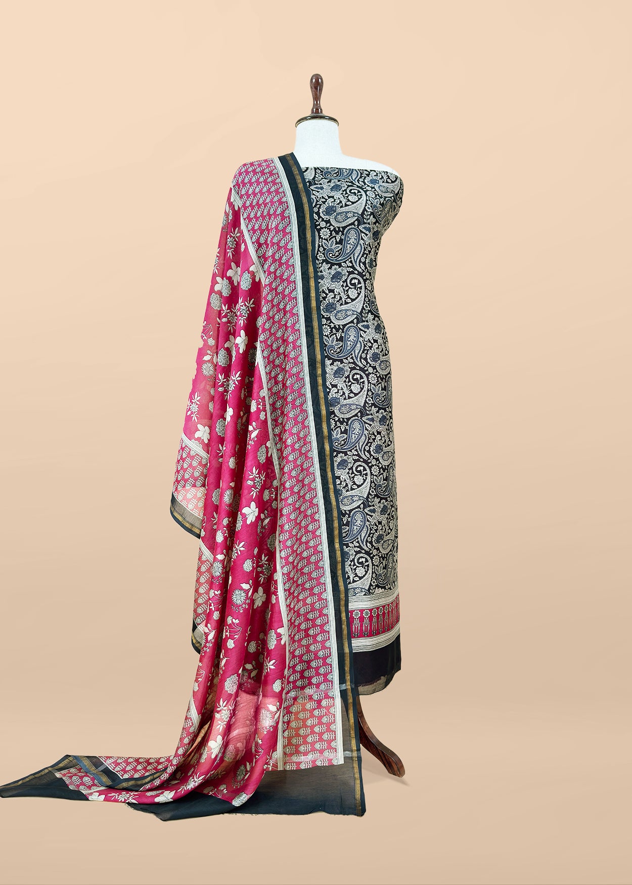 Maheshwari unstitched suit set at the best price

