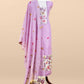 Purple Linen Chanderi Suit With Jamdani Weaving