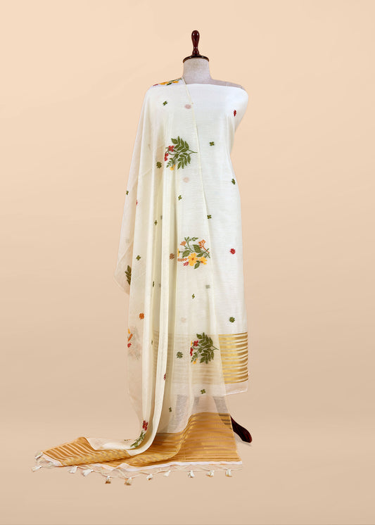 jamdani weaved suit for gifting mom

