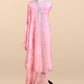 Pink Pure mulmul Suit With Organza Dupatta