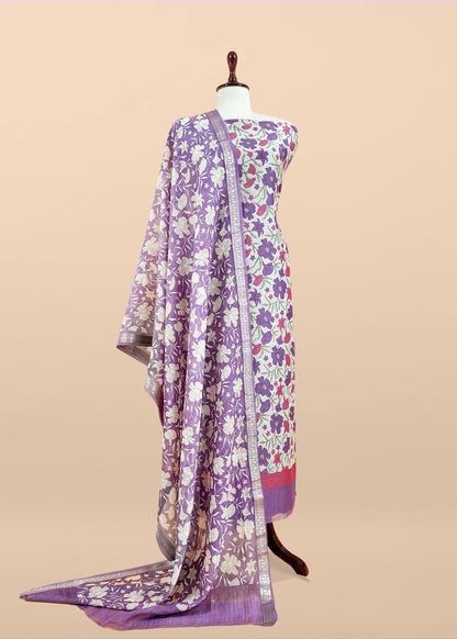 ethnic mul cotton suit with dupatta

