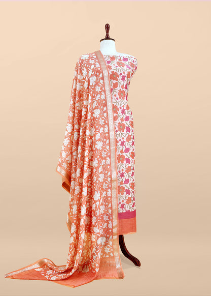 ethnic mul cotton suit with dupatta

