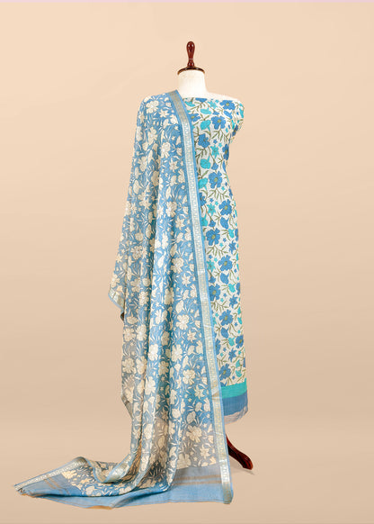 ethnic mul cotton suit with dupatta

