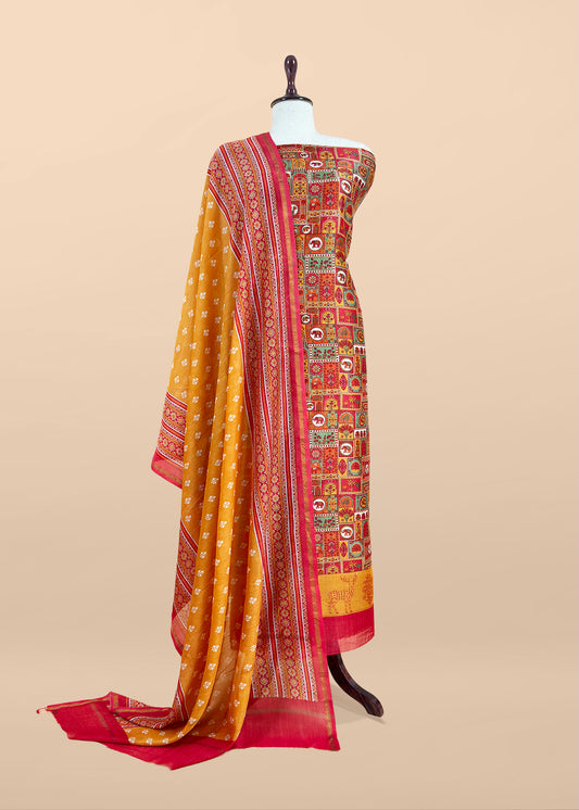 Maheshwari unstitched suit set at the best price

