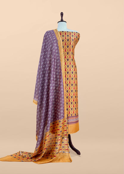 Summer wear maheshwari suit with dupatta

