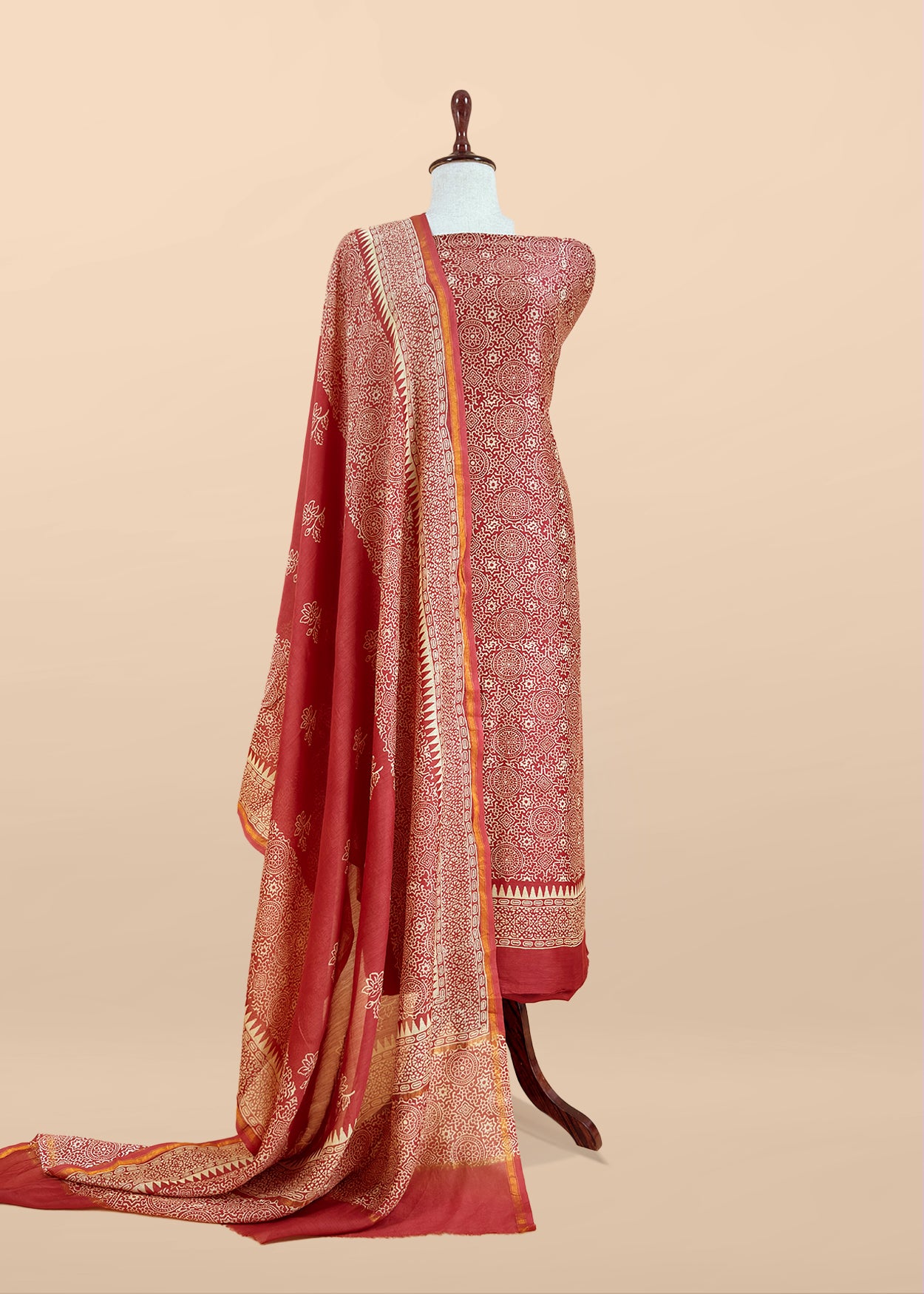 Summer wear maheshwari suit with dupatta

