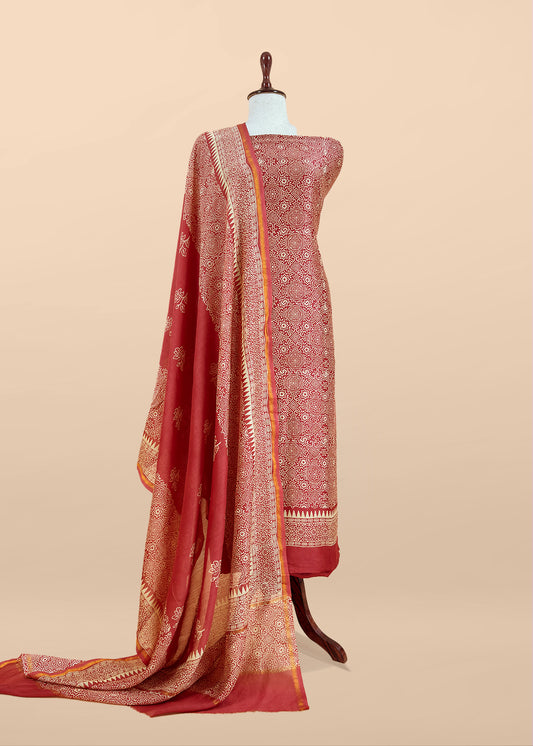 Summer wear maheshwari suit with dupatta

