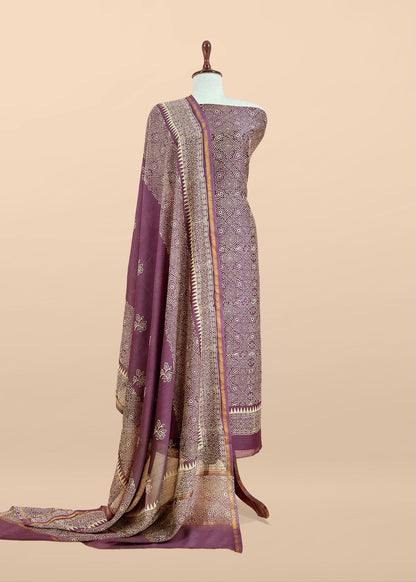 Summer wear maheshwari suit with dupatta

