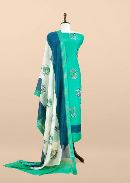 Maheshwari unstitched suit set at the best price

