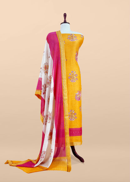Maheshwari unstitched suit set at the best price

