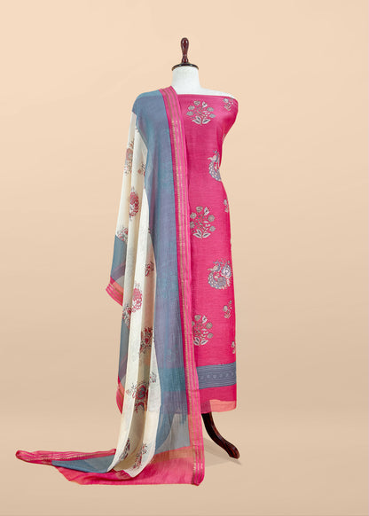 Maheshwari unstitched suit set at the best price

