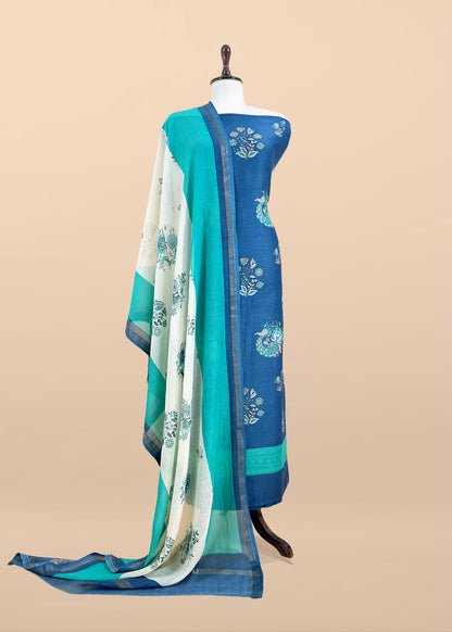 Maheshwari unstitched suit set at the best price

