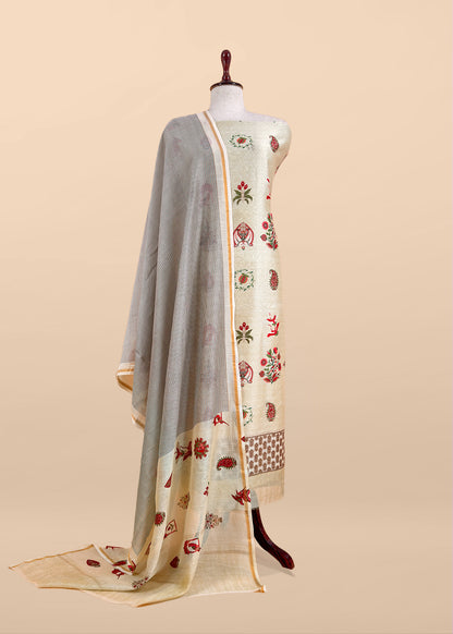 Maheshwari unstitched suit set at the best price

