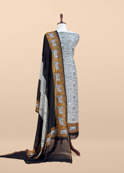 Summer wear maheshwari suit with dupatta

