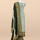 Green Pure Maheshwari Silk Suit With Dupatta