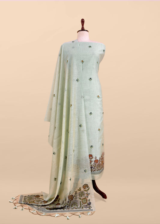 jamdani weaved suit for gifting mom

