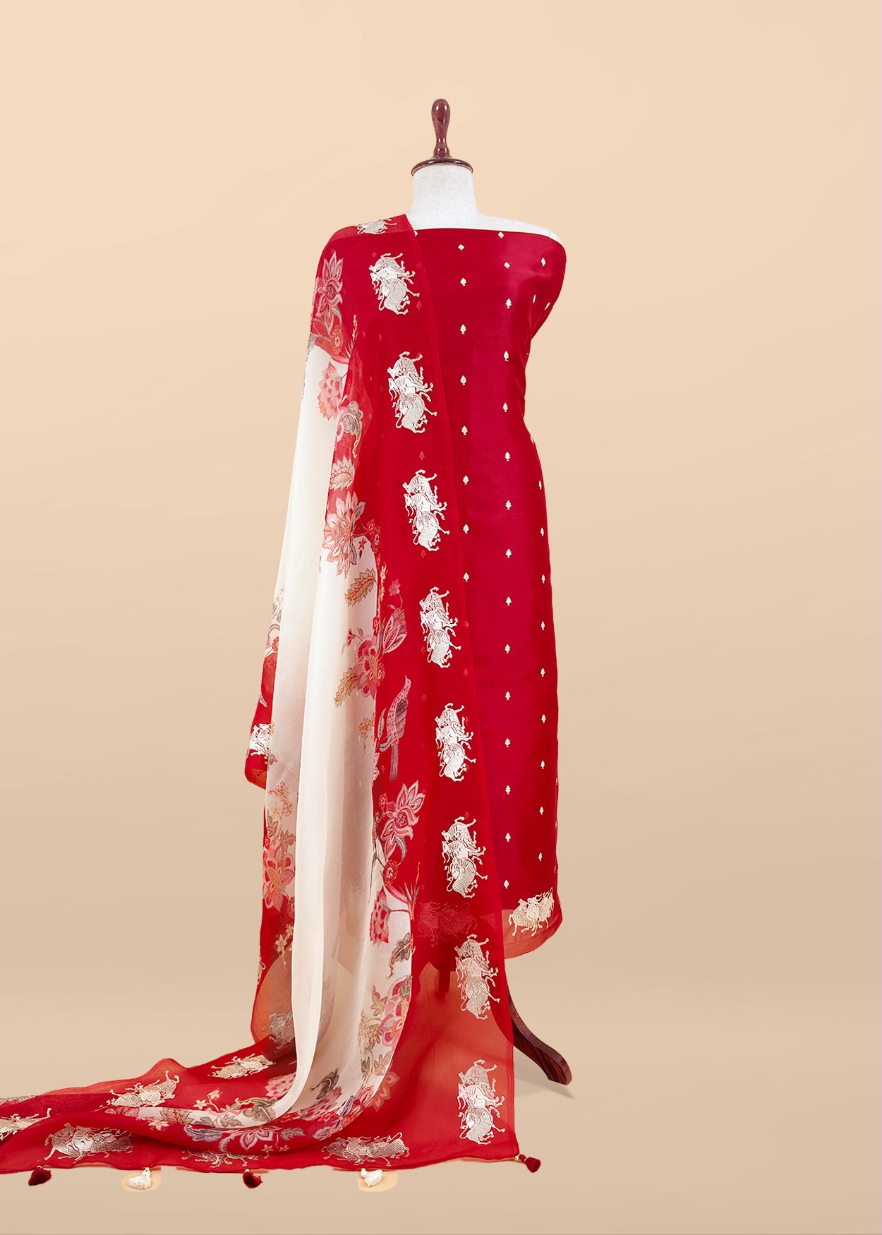 Shop designer organza suit for party and wedding celebration

