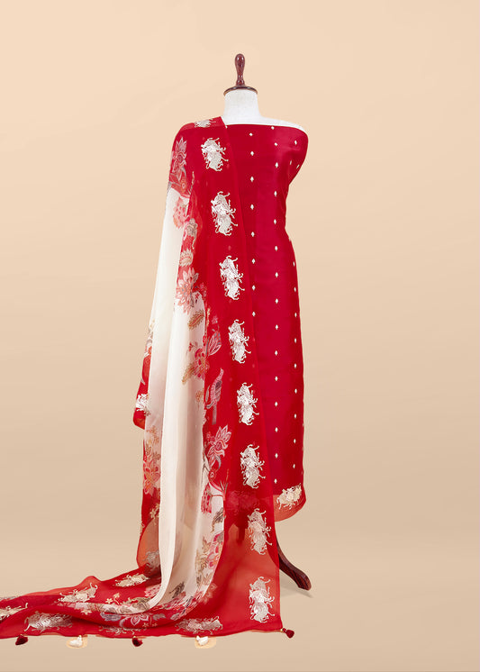 Shop designer organza suit for party and wedding celebration

