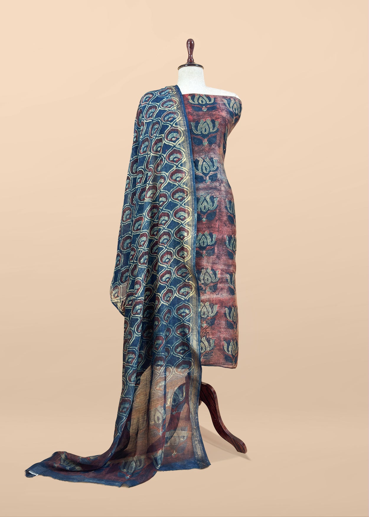 Summer wear maheshwari suit with dupatta

