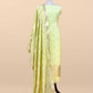 Pastel Green Banarasi Chanderi Silk Suit With Zari Weaving