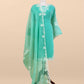 Summer wear mulmul unstitched suit with dupatta

