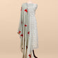 Mint Grey Pure Unstitched Linen Suit With Dupatta