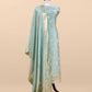 Pure banarasi silk unstitched suit with dupatta

