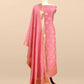 Pure banarasi silk unstitched suit with dupatta

