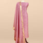 Banarasi silk unstitched suit with dupatta

