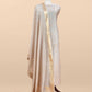 Beige Premium Banarasi Chanderi Silk Unstitched Suit With Dupatta