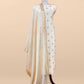 Pure banarasi silk unstitched suit with dupatta

