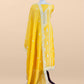 Yellow Lakhnavi Mulmul Suit With Dupatta