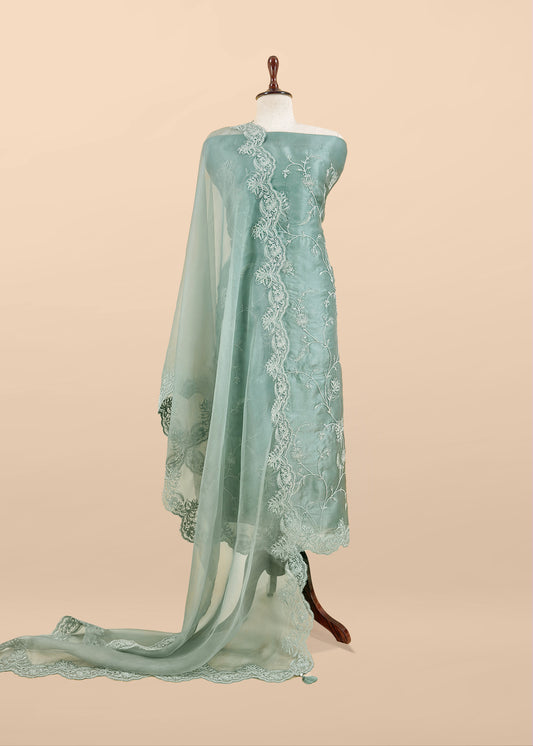 Indian ethnic wear kora silk suits for women

