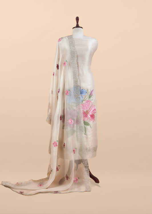Buy best wedding wear organza suit for women

