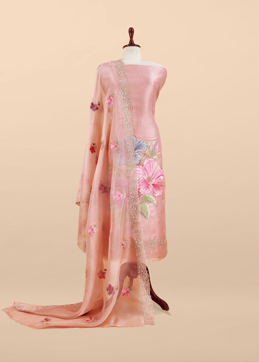 Buy best wedding wear organza suit for women

