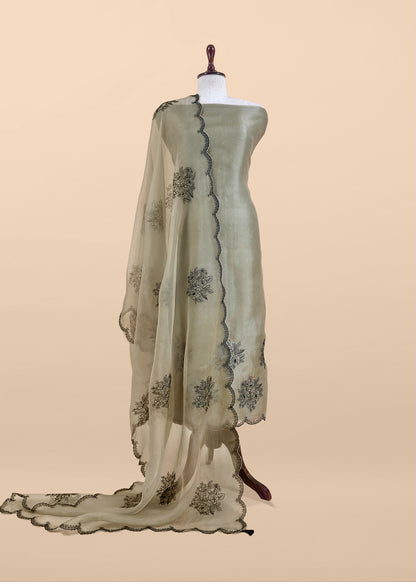 wedding wear organza suit set

