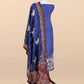 Art tussar unstitched suit with dupatta


