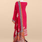 Art tussar unstitched suit with dupatta

