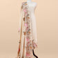Mulmul suit set with flower embroidered

