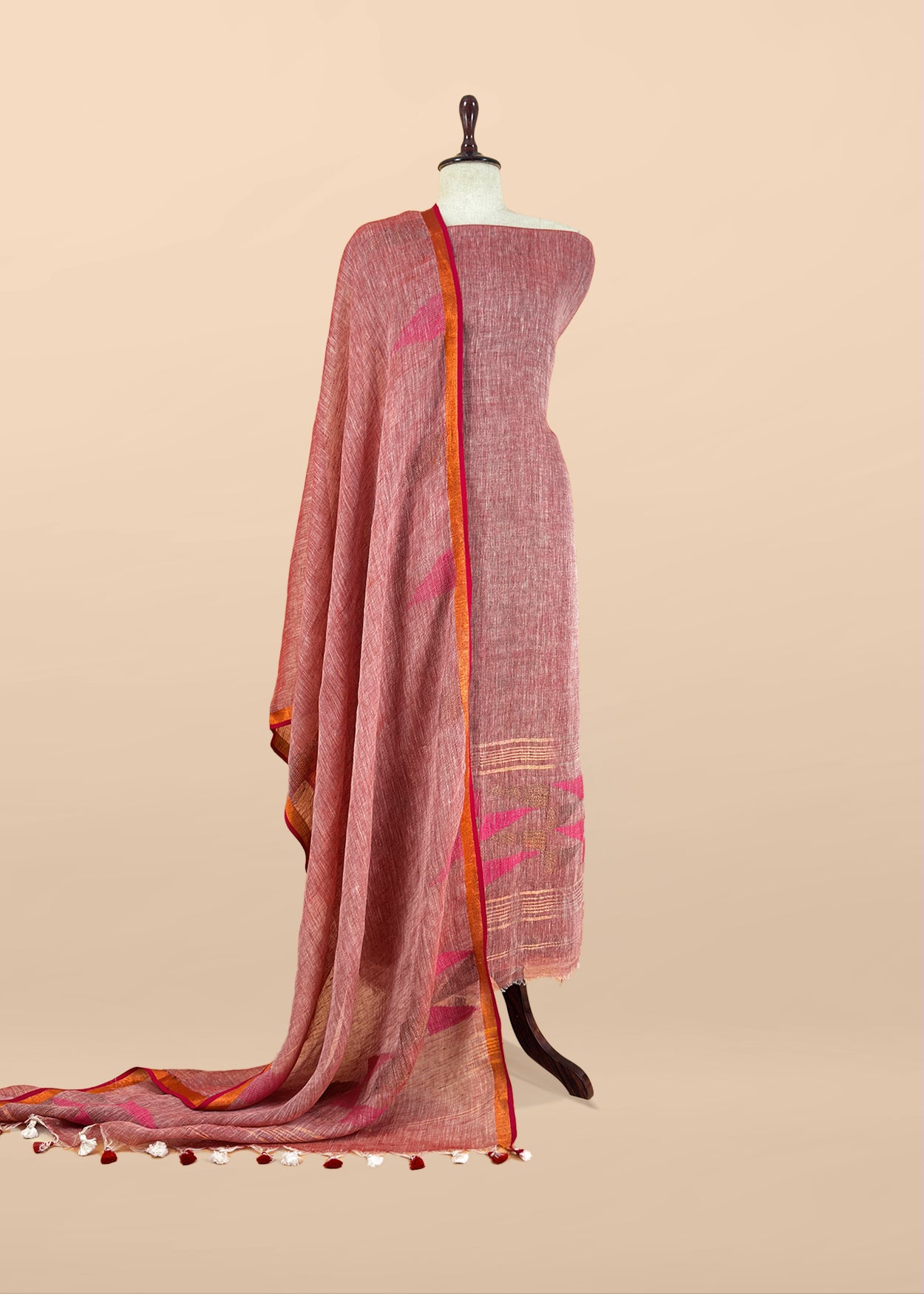 Summer wear suit pure linen fabric

