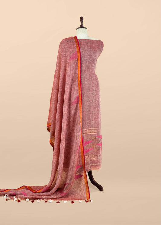 Summer wear suit pure linen fabric

