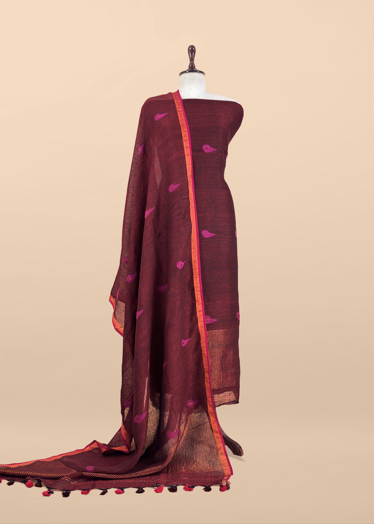 Summer wear suit pure linen fabric

