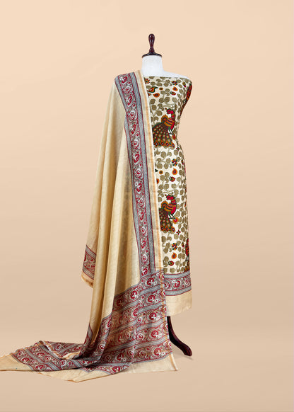 Maheshwari unstitched suit set at the best price

