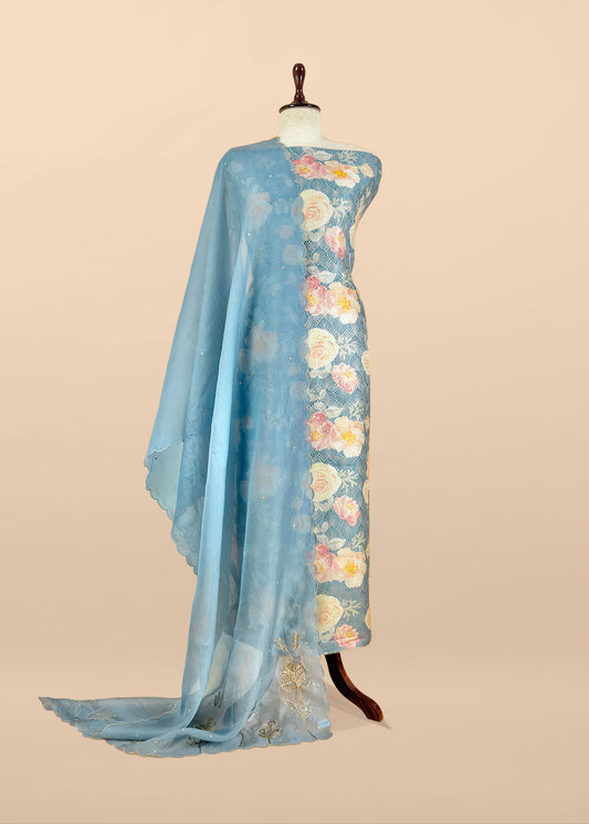 Brocade silk suit for the trousseau collection

