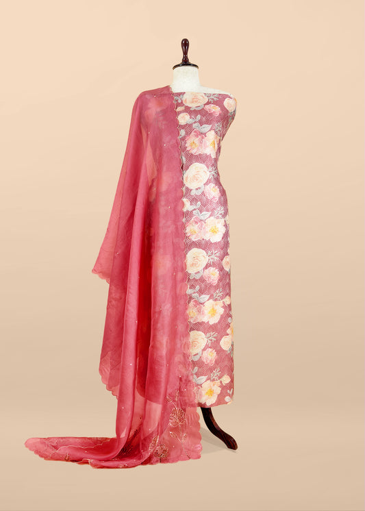 Brocade silk suit for the trousseau collection

