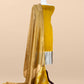 Goldan Yellow Handwoven Raw Silk Suit With Tissue Silk Dupatta